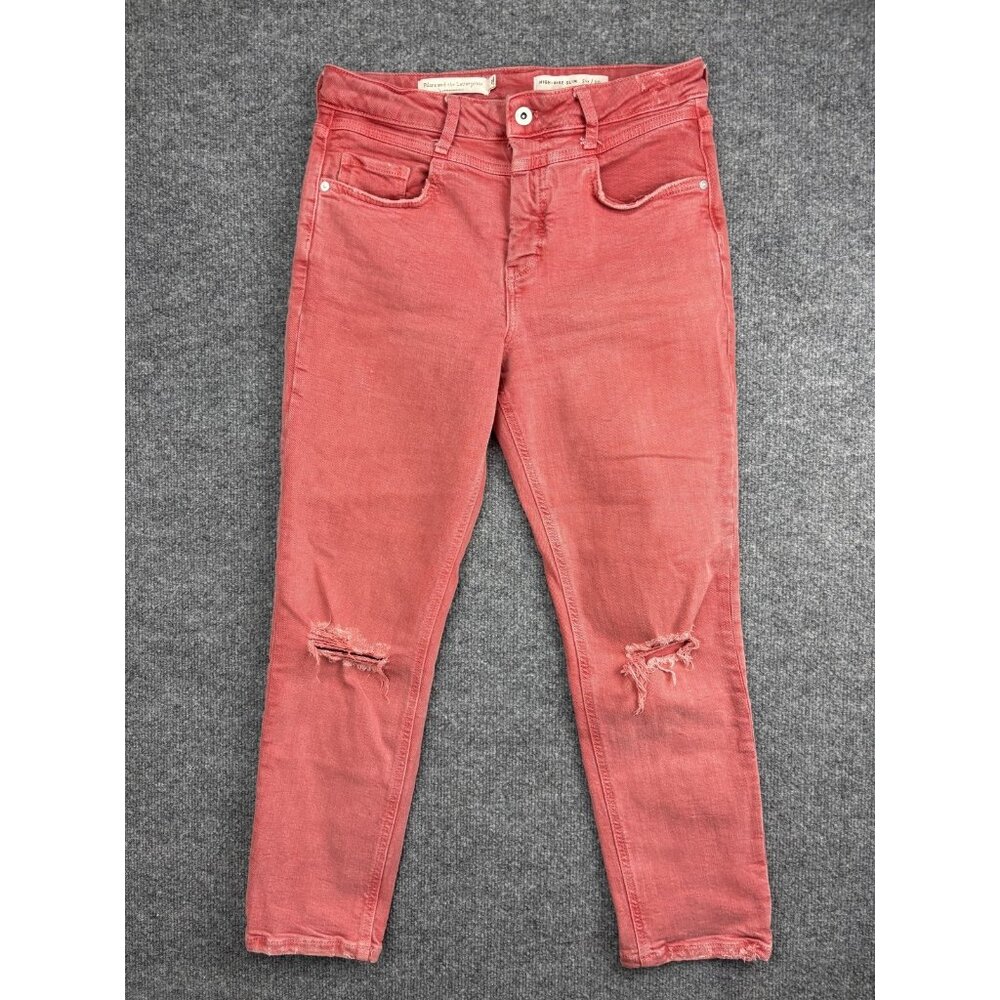Pilcro and the Letterpress Jeans‎ Womens 29 High-Rise Slim Distressed